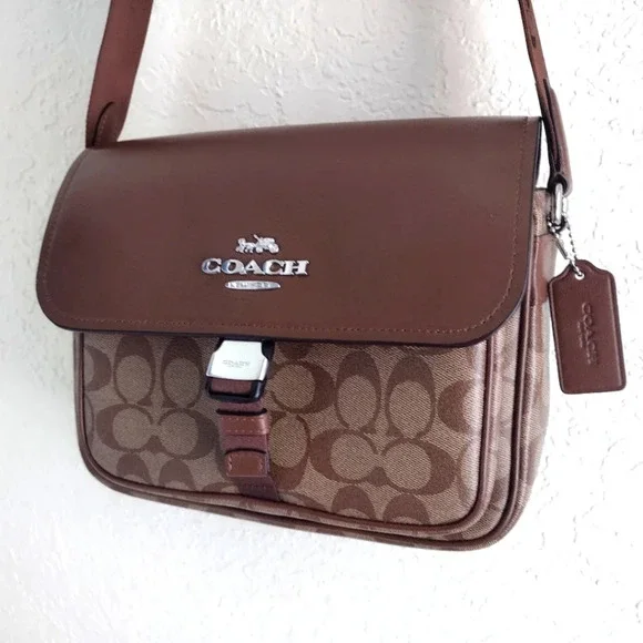 COACH Signature Pace Bag CR131 Khaki NOT FOR SALE - Picture 5 of 17